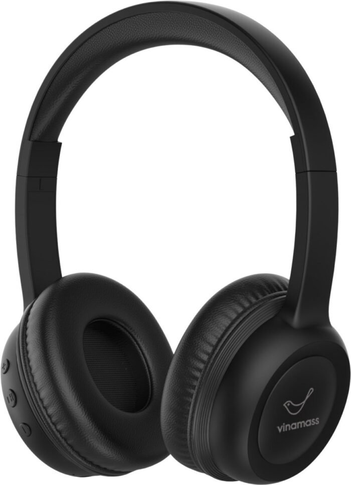 ATouch Kinderkoptelefoon Lite-V – Volumebegrenzing - Koptelefoon kinderen – Microfoon – Bluetooth koptelefoon – Duurzaam – Zwart