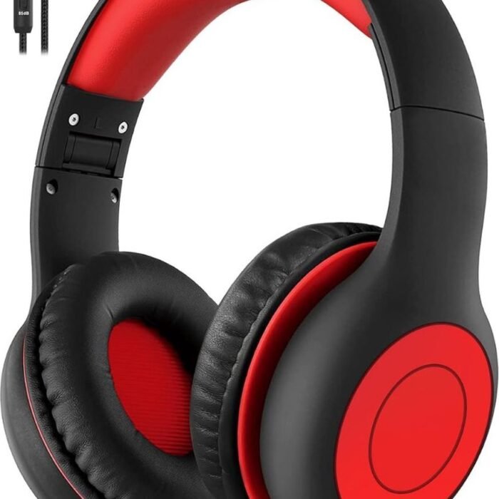 VELTRR® Koptelefoon Kinderen met Draad - Gaming Headset - Zwart met Rood