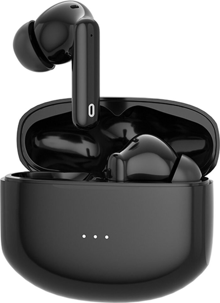 OOQE FLOW PRO - Draadloze Oordopjes | Oortjes Draadloos | Bluetooth 5.3 | Geschikt voor Bellen en Video Call | ANC | Geschikt voor Telefoon, TV, Tablet en Laptop | 40 Uur Batterijduur | Regen- en Stofbestendig | Ergonomisch | Zwart
