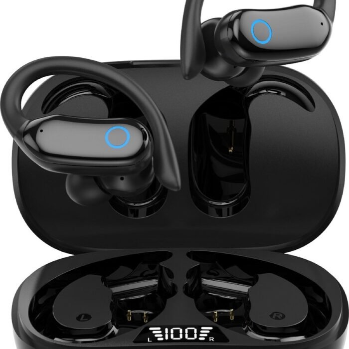 Oordopjes draadloos-oordopjes met Oplaadcase- Bluetooth 5.3 Sport Oordopjes - IPX7 Diep Waterdicht- touch bediening -met Noise Cancelling-stereo-20 uur batterijduur