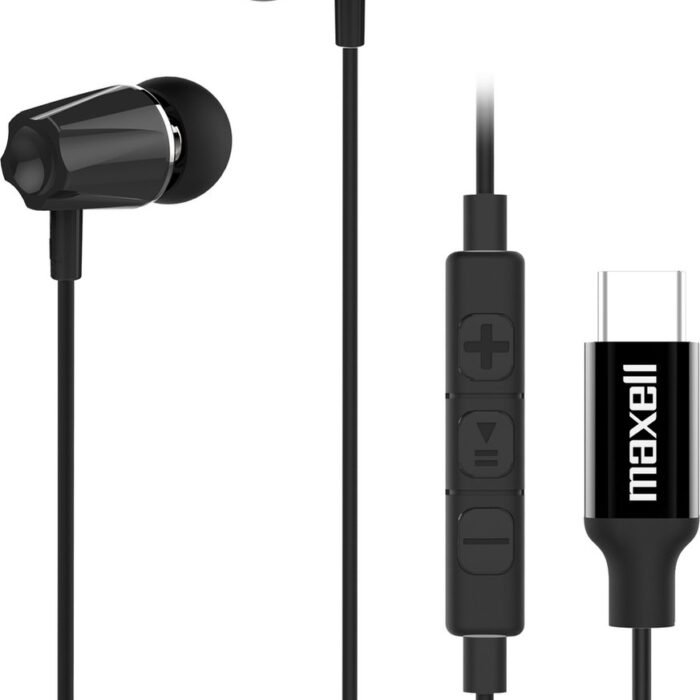 Maxell Colts+ Type C Oordopjes - met ingebouwde controller en microfoon voor telefoongesprekken onderweg