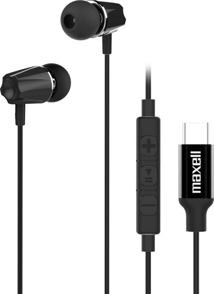 Maxell Colts+ Type C Oordopjes - met ingebouwde controller en microfoon voor telefoongesprekken onderweg