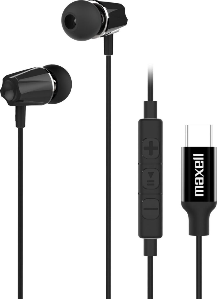 Maxell Colts+ Type C Oordopjes - met ingebouwde controller en microfoon voor telefoongesprekken onderweg