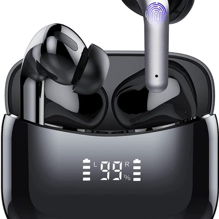 Nubex® Draadloze Oordopjes - Bluetooth Oordopjes 5.3 - 30 Uur Afspeeltijd - Oortjes draadloos - Touch Bediening - Zwart