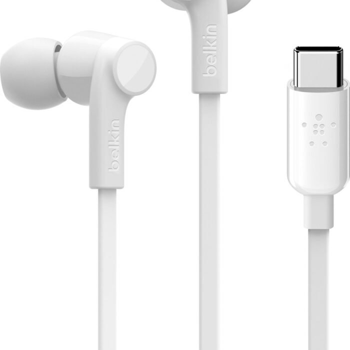Belkin ROCKSTAR™ in-ear oordopjes met USB-C connector - Wit