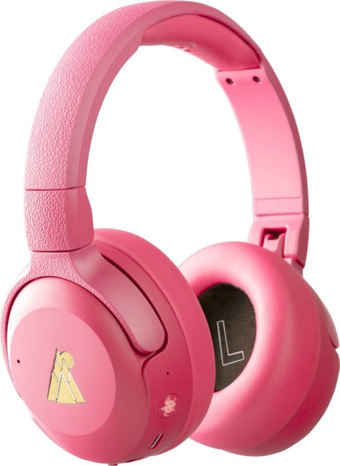 POGS - The Turtle - Draadloze over-ear koptelefoon met Noise Cancelling - Bluetooth - Veilige volumebegrenzing - Duurzaam - Gratis app voor extra functies - rRoze
