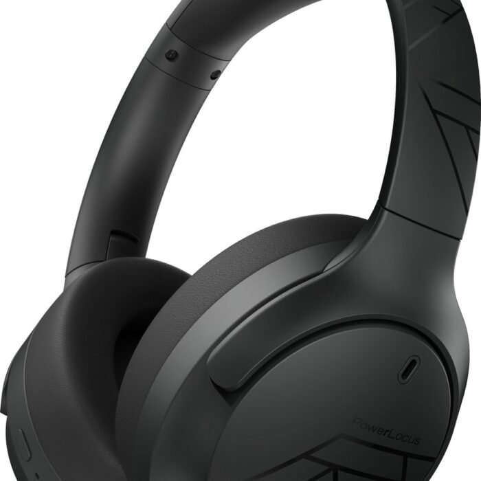PowerLocus Boom - Koptelefoon Bluetooth - 60 uur batterijduur – Over Ear Koptelefoon Draadloos – 4 EQ-modi - Met Microfoon - Zwart