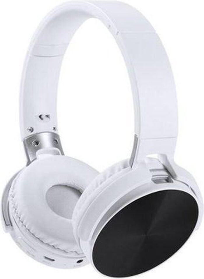 Opvouwbare Hoofdtelefoon met Bluetooth - wit met zwart