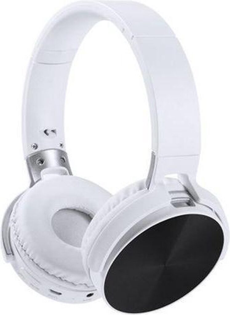 Opvouwbare Hoofdtelefoon met Bluetooth - wit met zwart