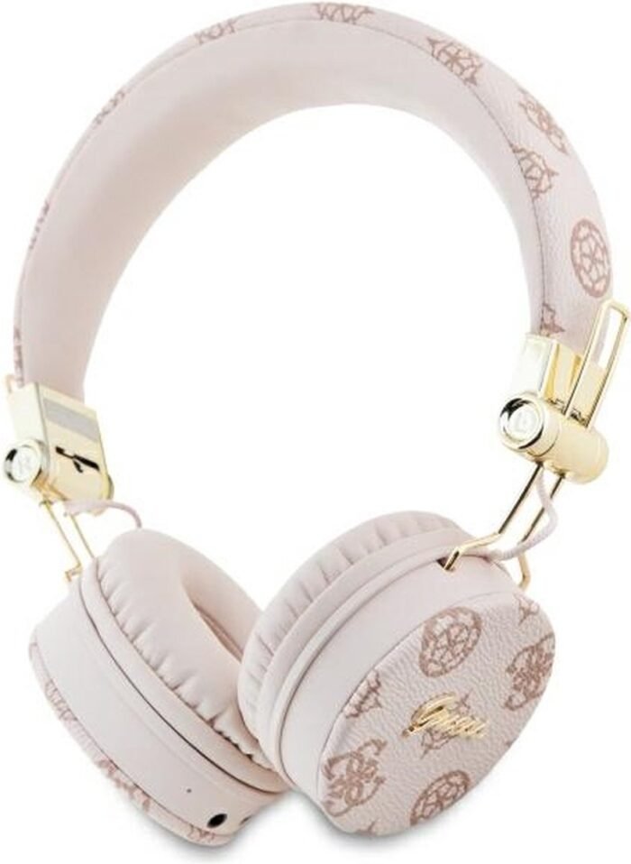 GUESS, Bluetooth-audiokoptelefoon Siri Compatibel IPX4 Gecertificeerd 4G Ontwerp, Roze