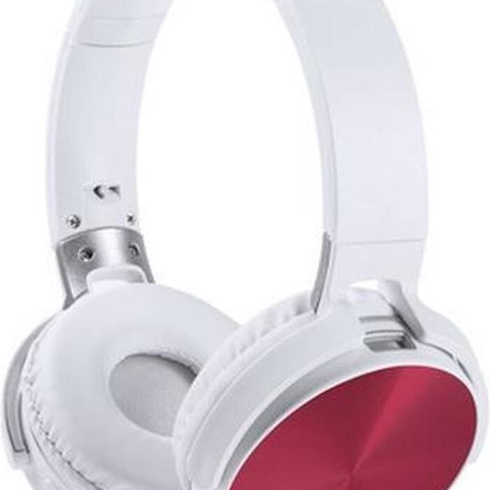 Opvouwbare Hoofdtelefoon met Bluetooth - Wit met Rood