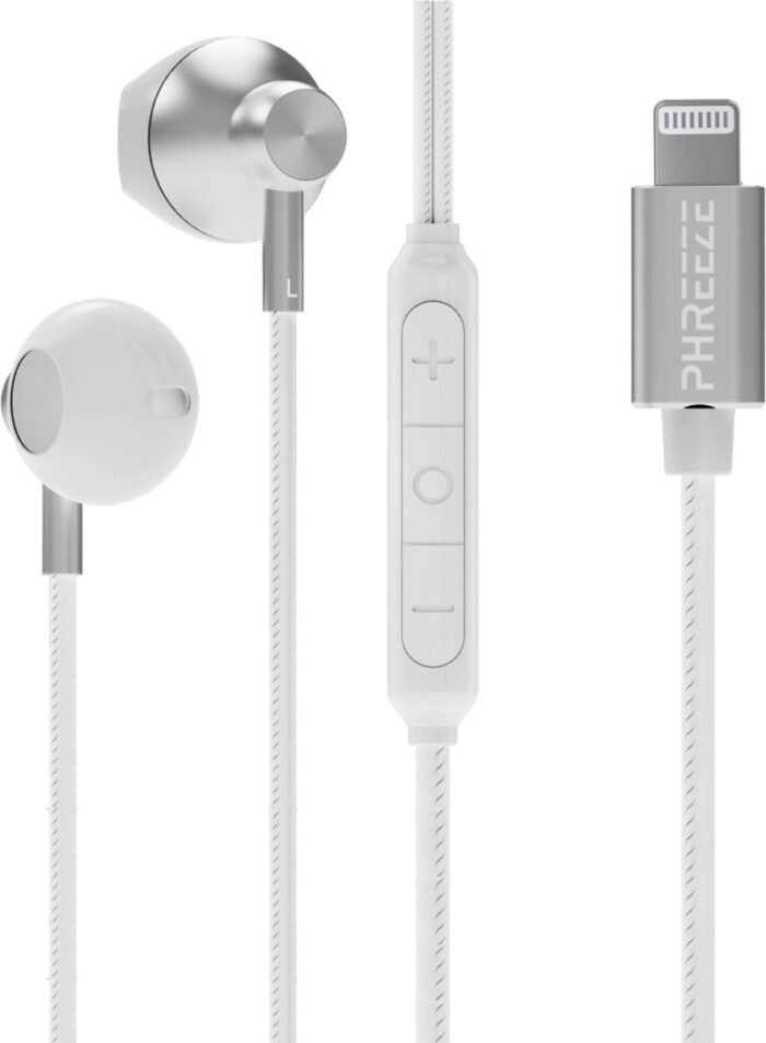 Phreeze EP21 Oordopjes met Draad - Geschikt voor Apple iPhone Oortjes - Lightning Aansluiting - Bass Boost - Microfoon - Voor 14 Pro Max en ouder
