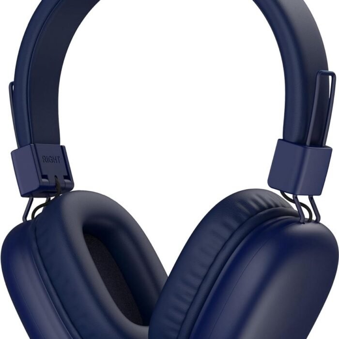 StayPowered Kinderkoptelefoon - Veilig Luisteren en Comfort voor Elk Moment - Instelbaar Volume - 50 Uur Batterij - Bluetooth 5.4 - Ingebouwde Microfoon - Opvouwbaar en Licht - Blauw - Levering Sneller dan Aangegeven!