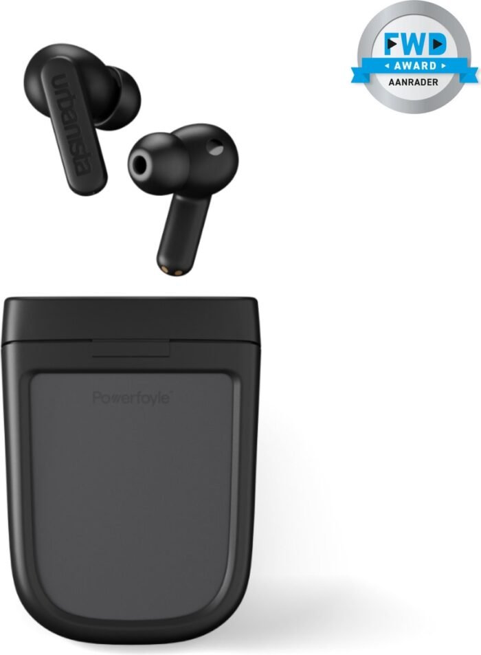 Urbanista Phoenix – ANC – Draadloze oordopjes – Light Charging – In-ears – Zwart