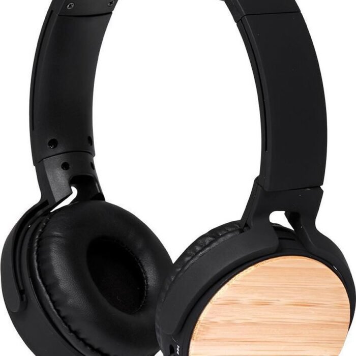Brainz Koptelefoon Bamboo Zwart