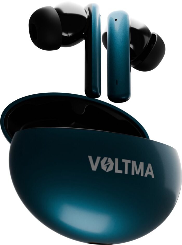 Voltma® Sonic Volt Draadloze Oordopjes - Oortjes draadloos - IPX5 waterdicht - Earpods - Earbuds Wireless Met 4 Microfoons en 8 uur Speeltijd - Bluetooth Oordopjes met Metalen Behuizing Compatibel Voor IOS en Android (Groen Metallic)