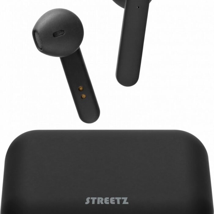 STREETZ TWS-104 Draadloze in-ear oordopjes - Met oplaadcase - Mat zwart