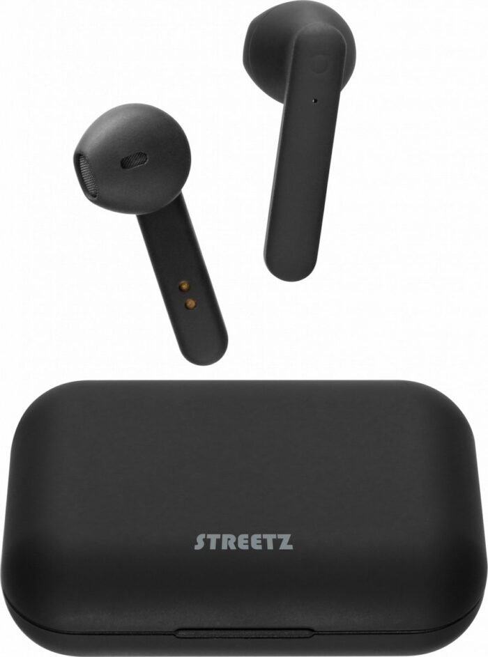 STREETZ TWS-104 Draadloze in-ear oordopjes - Met oplaadcase - Mat zwart