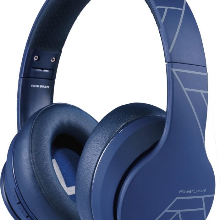 PowerLocus P6 draadloze Over-Ear Koptelefoon Inklapbaar - Bluetooth Hoofdtelefoon - Met microfoon - Blauw