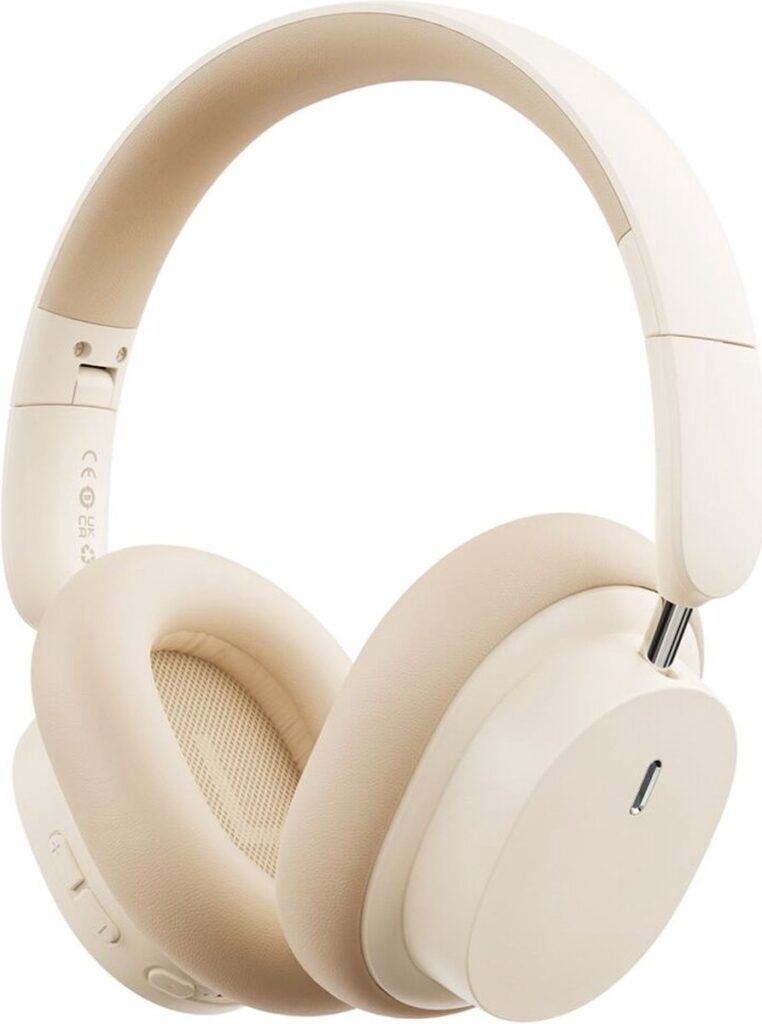 Baseus Bowie D05 Draadloze Koptelefoon Bluetooth 5.3 Beige