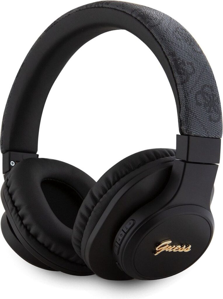 Guess 4G Tone on Tone Bluetooth 5.3 - Stereo Over-Ear Koptelefoon - Zwart