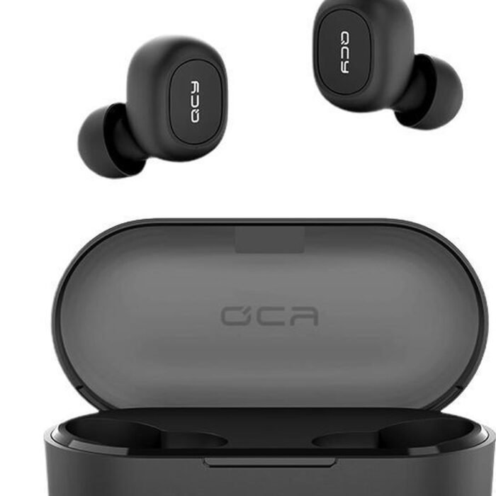 QCY T2C Draadlozen earbuds - Bluetooth 5.0 - 3D Stereo - Zwart - Oplaadbare case 32 uur recharge - Dual microfoon - 4 uur luistertijd - spatwaterdicht