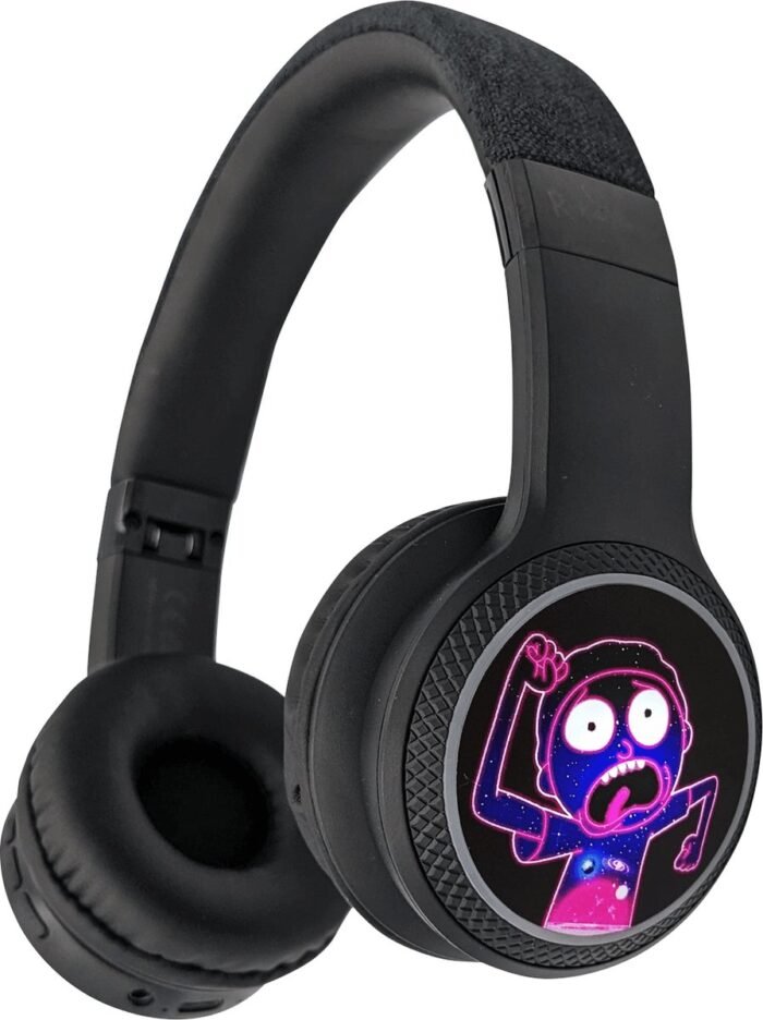 Rick & Morty - Light Up - Bluetooth koptelefoon - met lichteffecten - met microfoon - inklapbaar