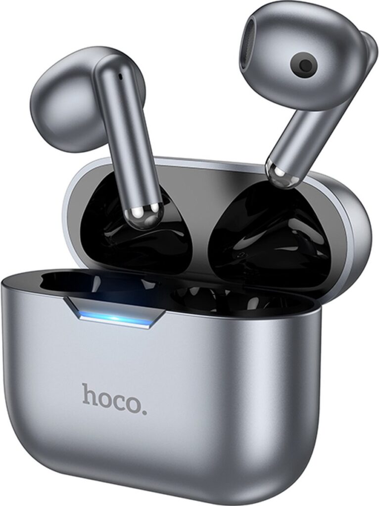 Hoco - Draadloze oordopjes - Oortjes draadloos - 4 uur Accu - Bluetooth 5.3 - Zilver