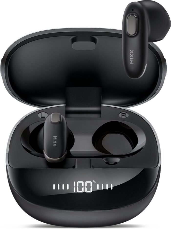 MIXX StreamBuds Hybrid Charge 2 - Draadloze Oordopjes - 3 EQ-modi - Qi - Zwart