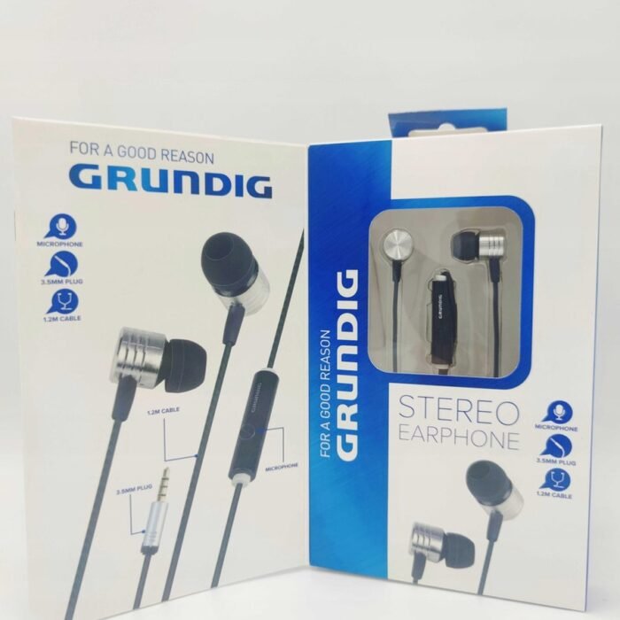 Grundig Stereo earphones - 3,5mm plug - 1.20m cable length