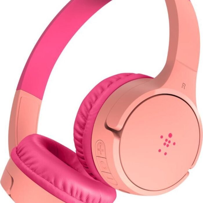 Belkin SOUNDFORM Draadloze On-Ear Koptelefoon voor Kinderen - Inclusief gehoorbescherming - Roze