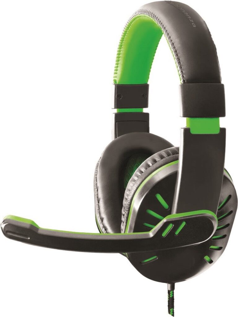 Esperanza EGH330G Koptelefoon met microfoon Hoofdband Zwart, Groen