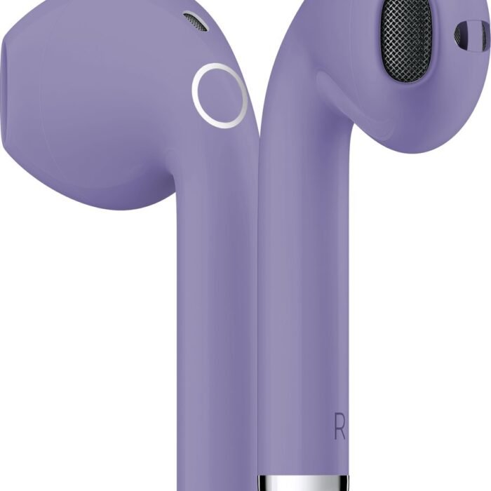 Draadloze Oordopjes Bluetooth 5.3 - Oortjes met Microfoon - Lange Batterijduur - Ergonomische & Stevige Pasvorm - Paarse EarBuds