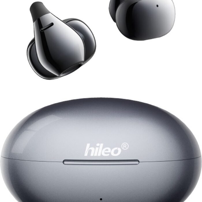 hileo hi86 - Draadloze Oordopjes met Oplaadcase – Donkergrijs - Ear clip Air Conduction - Sport - Open-Ear - Bluetooth V5.4 – Draadloze oortjes – Geschikt voor IOS/Android - HD audio