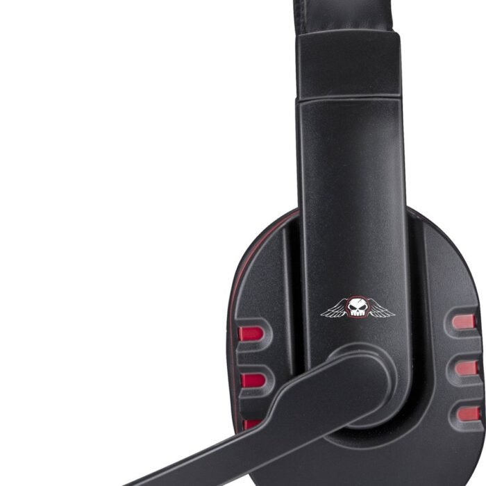 No Fear Gaming Headset - 1.5 M Kabel - 40 MM Drivers - Opvouwbare Microfoon - Over-Ear Ontwerp - Stevig en Comfortabel - Zwart/Rood