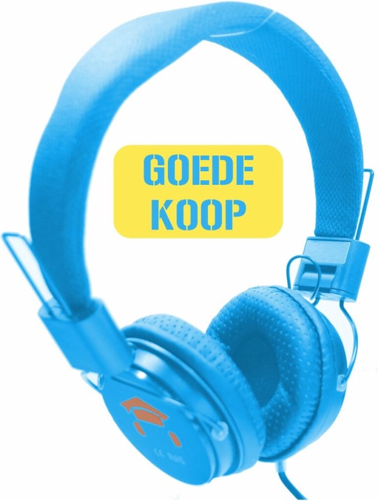 DKT -Eduline Skooli Hoofdtelefoon blauw zachte hoofdband en zachte oorschelpen DKT-KT898BL (schoolklas, school, onderwijs)