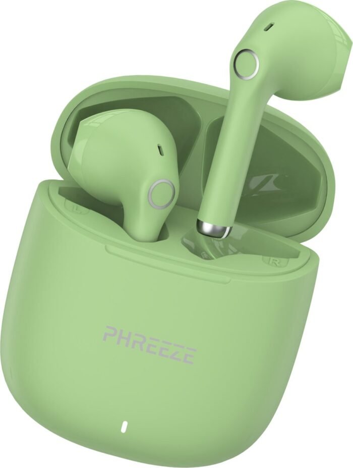 Phreeze Draadloze Oordopjes - Bluetooth Oordoppen - True Wireless EarBuds - Draadloos - 2e Generatie - Groen