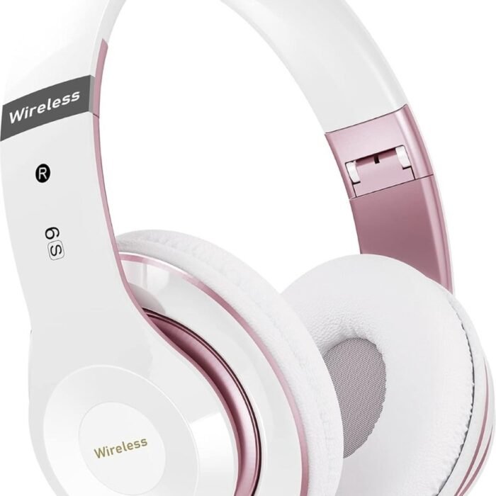StayPowered Sound Hoofdtelefoon - Puur Geluid, Eindeloos Comfort - 6 EQ-Modi - 65 Uur Speeltijd - Bluetooth 5.3 - Ingebouwde HD-Microfoon - Dual-Modus - Superlicht & Verstelbaar - Wit - Levering Sneller dan Aangegeven!
