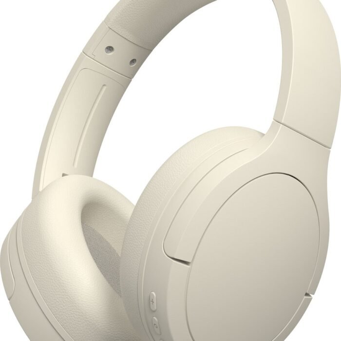 Volkano - Over Ear Koptelefoon Draadloos - Draadloze Headset met Microfoon - Bluetooth 5.3 - 60 Uur Batterij - Inklapbaar - ENC Kristalheldere Gesprekken - Bluetooth Headset – Wit
