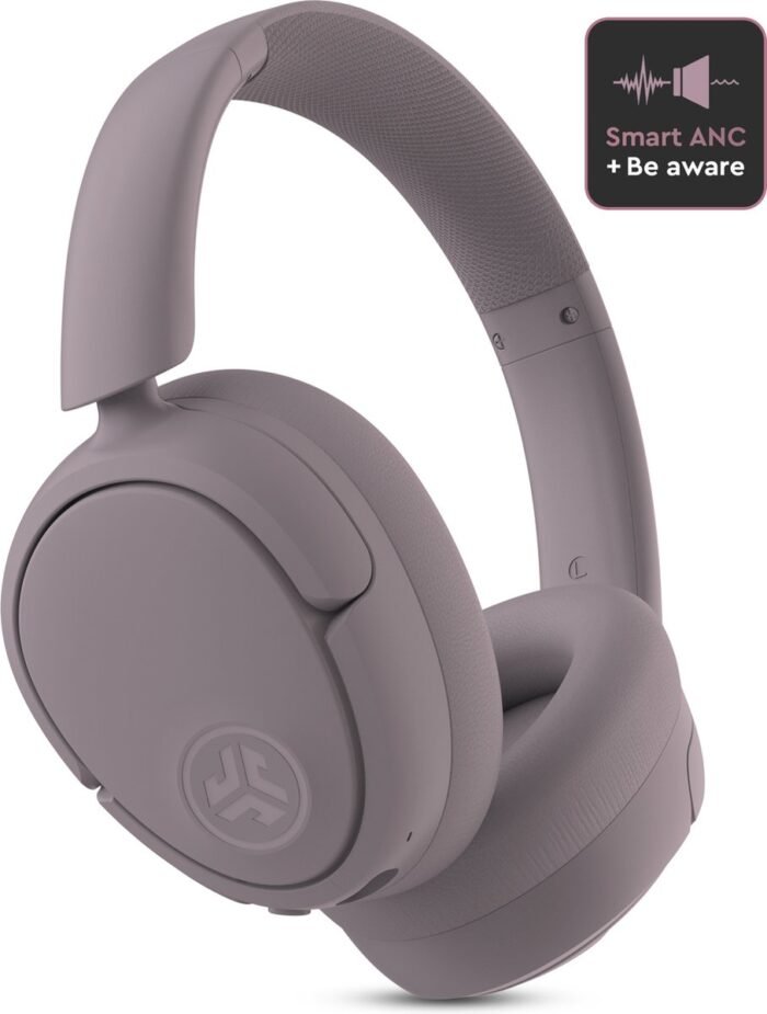 JLAB Jbuds LUX ANC Koptelefoon Draadloos - Noise Cancelling Hoofdtelefoon – 70 Uur Speeltijd – Be Aware Audio – Bluetooth Multipoint – Aanpasbare Equalizer Instellingen – Inklapbaar Design Met Zachte Oorkussens - Mauve