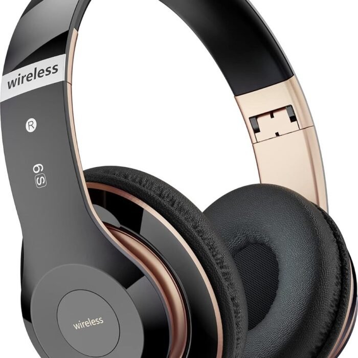 StayPowered Sound Hoofdtelefoon - Puur Geluid, Eindeloos Comfort - 6 EQ-Modi - 65 Uur Speeltijd - Bluetooth 5.3 - Ingebouwde HD-Microfoon - Dual-Modus - Superlicht & Verstelbaar - Zwart - Levering Sneller dan Aangegeven!