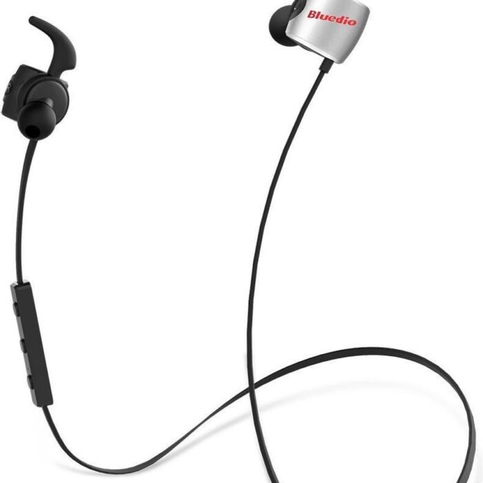 Bluedio TE (Turbine) Bluetooth 4.1 draadloze sporthoofdtelefoon, zweetbestendige hardloopoordopjes met microfoon (zwart)