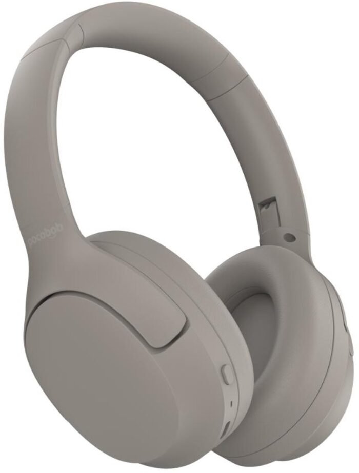pocobob® X - Draadloze koptelefoon - Sand grey - Met pocobob APP - Multipoint - Met mic