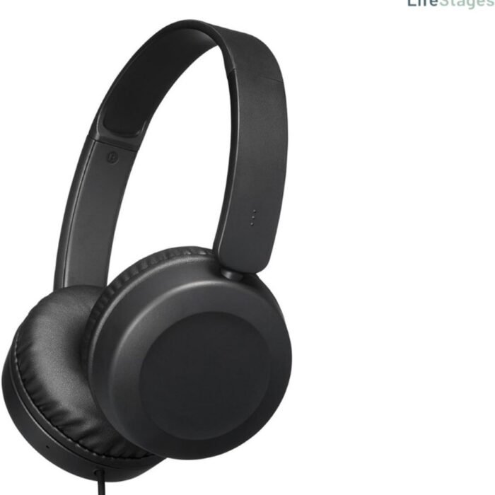 LifeStages - Koptelefoon Met Draad - Opvouwbare Lichtgewicht - On-Ear Koptelefoon Met Ingebouwde Afstandsbediening - Microfoon En Gespreksbediening