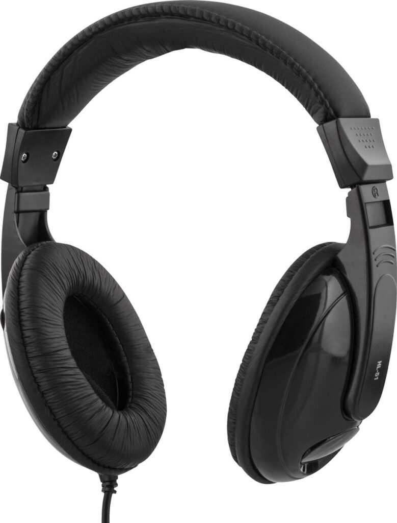 Deltaco HL-51 Stereo Koptelefoon - Over-Ear - Bedraad - 1x 3.5mm - Zwart