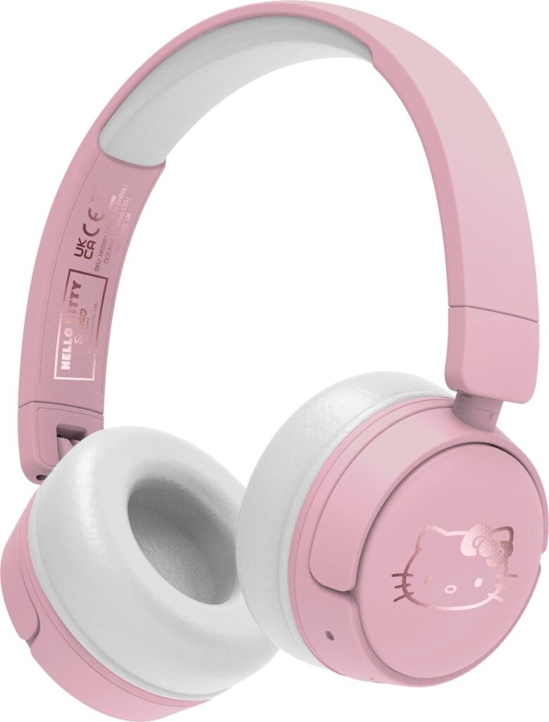 Hello Kitty - draadloze kinderkoptelefoon - volumebegrenzing - lange batterijduur - microfoon - inklapbaar