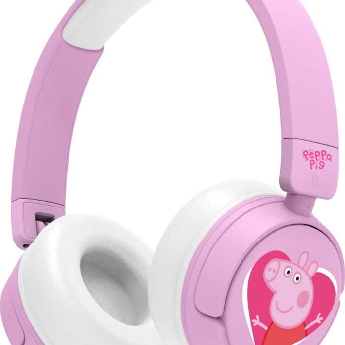 Peppa Pig - Love - draadloze kinderkoptelefoon - volumebegrenzing - lange batterijduur - microfoon - inklapbaar