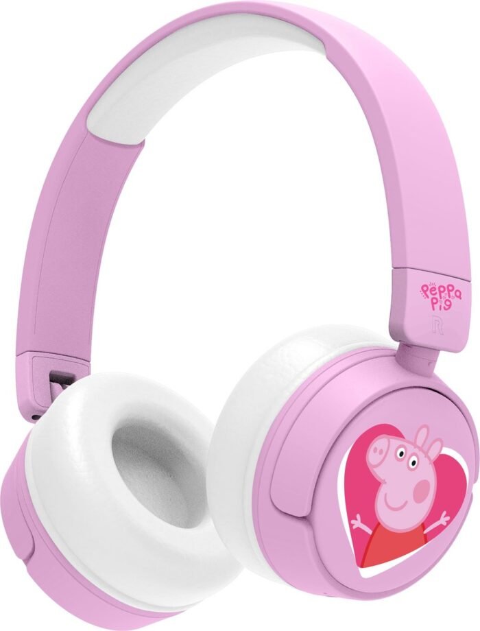 Peppa Pig - Love - draadloze kinderkoptelefoon - volumebegrenzing - lange batterijduur - microfoon - inklapbaar