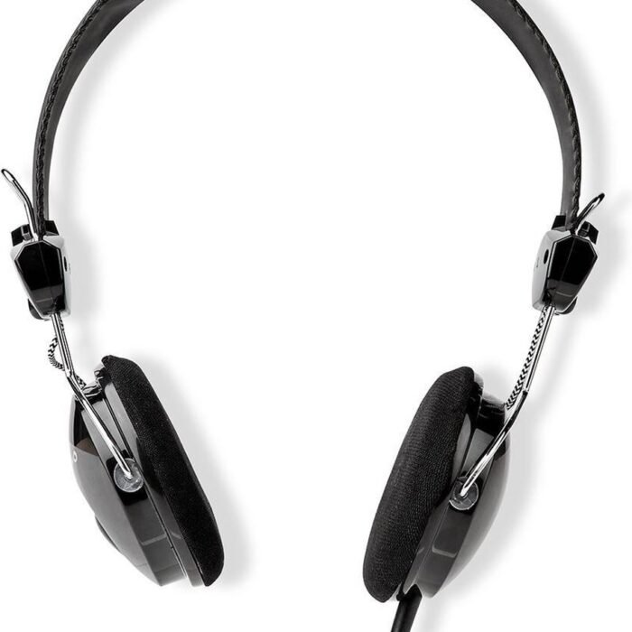Nedis Bedrade On-ear Koptelefoon - 3,5 mm - Kabellengte: 1.10 m - Zwart