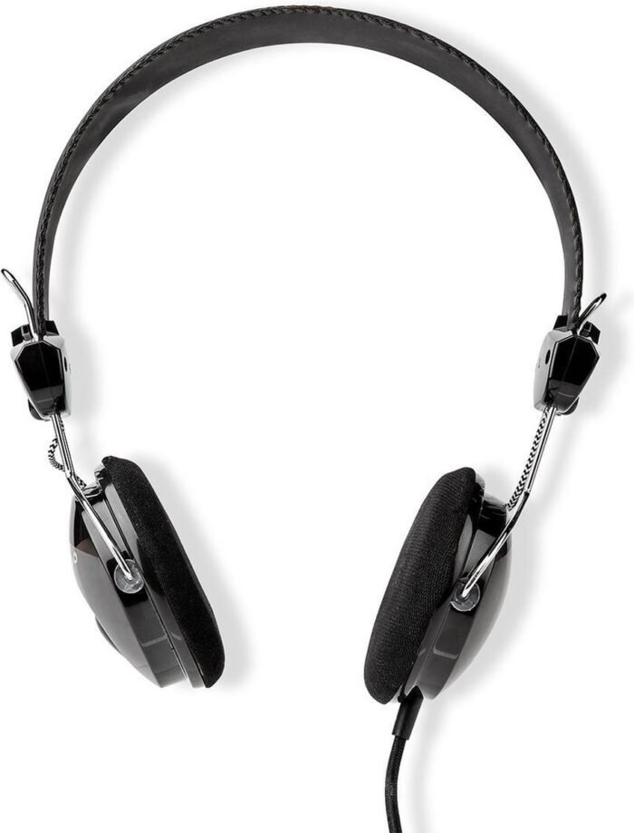 Nedis Bedrade On-ear Koptelefoon - 3,5 mm - Kabellengte: 1.10 m - Zwart